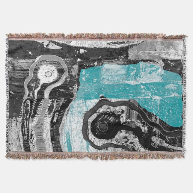 Surface Current – Abstract Flow & Structure Throw  Blanket (Front)