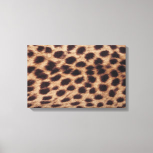 Surface of spotted feline canvas print