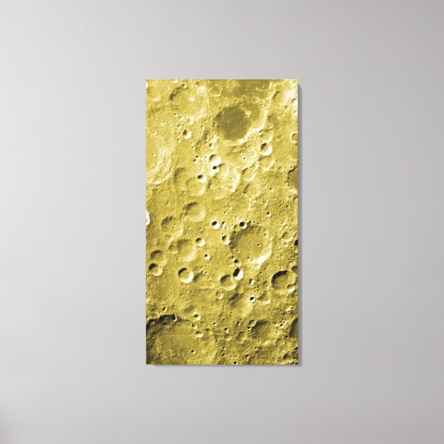 Surface of the moon canvas print (Front)