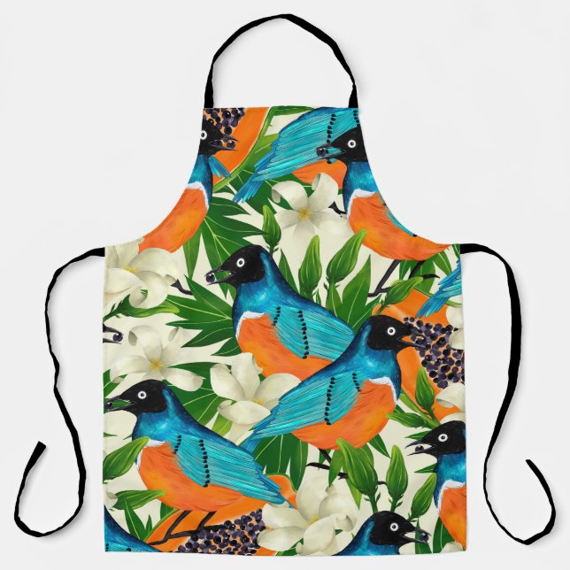 Surface pattern with papaya fruits,leaves and flow apron (Front)