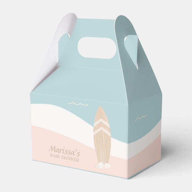 Surfboard Beach Favour Box (Front Side)