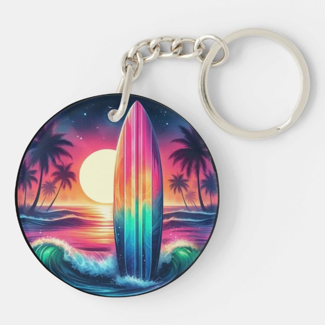 Surfboard Escape- Key Ring (Back)