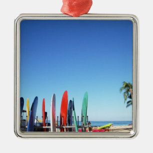 Surfboard Metal Tree Decoration