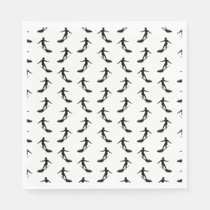 Surfboard Surfing Pattern CUSTOM BACKGROUND COLOR Napkin