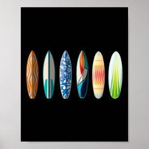 Surfboard Surfing Poster