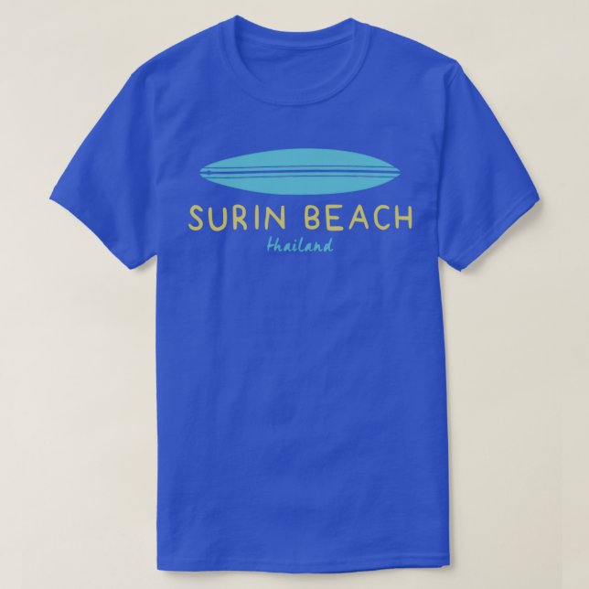 SURFBOARD SURIN BEACH THAILAND T-Shirt (Design Front)