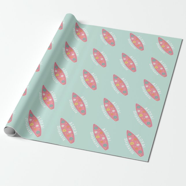 Surfboard Wrapping Paper (Unrolled)