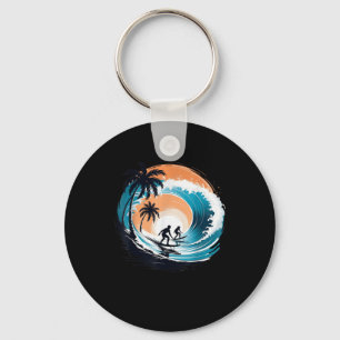 Surfboarder Hawaii Wave Surfing Surfboard Lover Be Key Ring