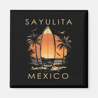 Surfboarder Sayulita Mexico Beach Surfing Surfer V Magnet