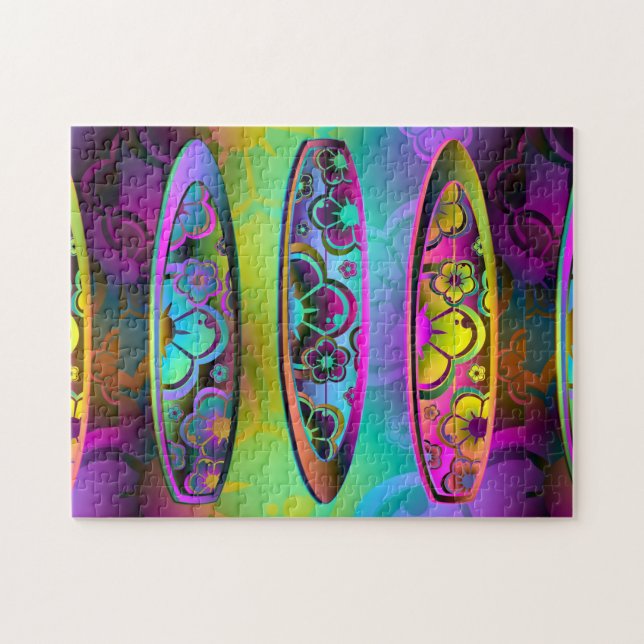 Surfboards 2A-2D Image Options Puzzle (Horizontal)