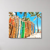 Surfboards at Waikiki Beach, Hawaii