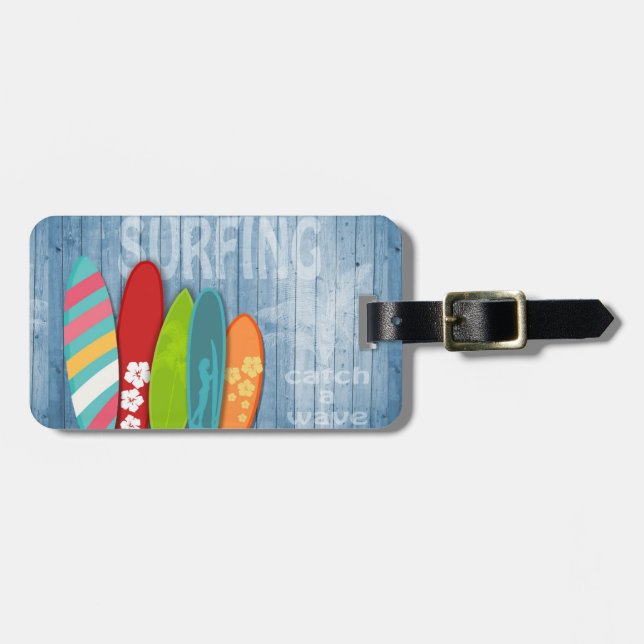 Surfboards Luggage Tag (Front Horizontal)