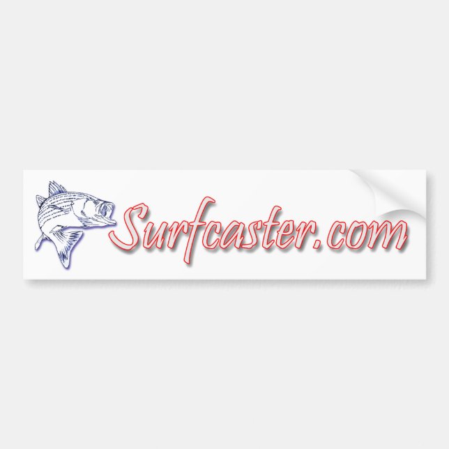 Surfcaster.com Online Bumper Sticker (Front)