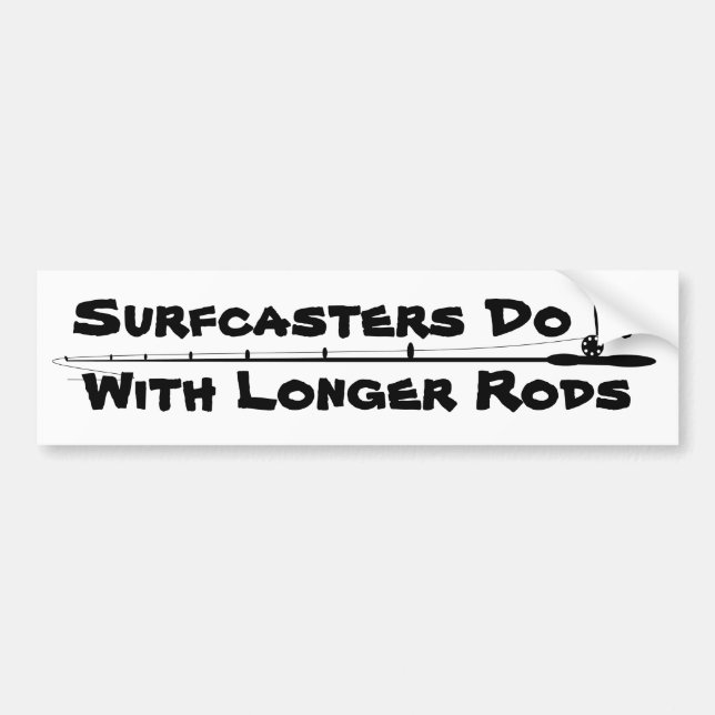 Surfcasting Bumper Sticker (Front)