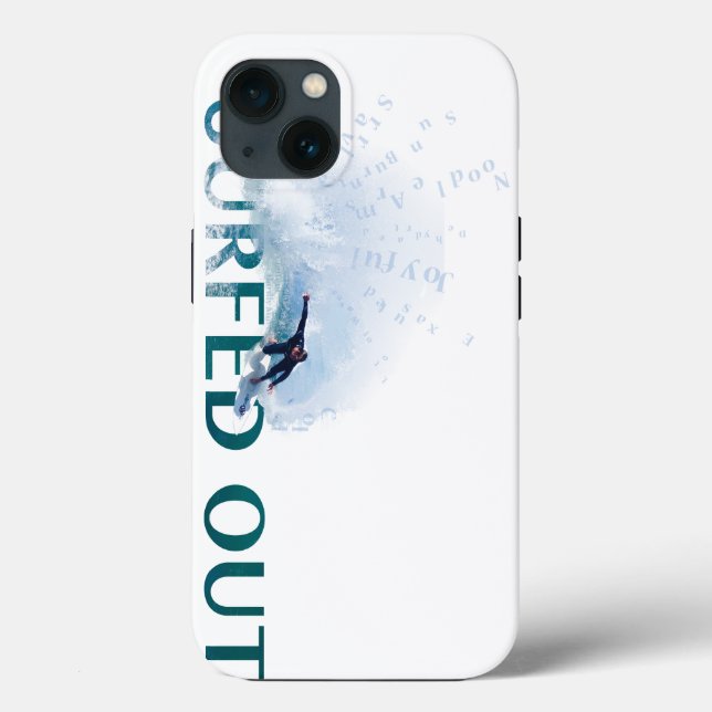 Surfed Out Case-Mate iPhone Case (Back)