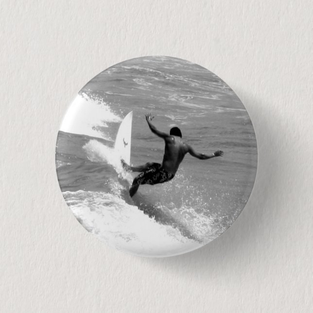 Surfer 3 Cm Round Badge (Front)