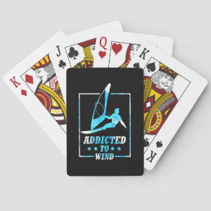 Surfer Addicted To Wind Playing Cards