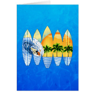 Surfer And Surfboards