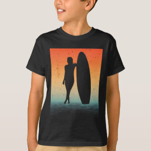 Surfer Art For Women Girls Surf Board Water Surfin T-Shirt