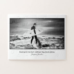 Surfer at Jeffrey's Bay Jigsaw Puzzle