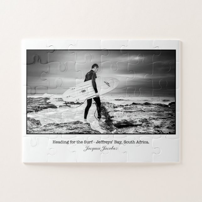 Surfer at Jeffrey's Bay Jigsaw Puzzle (Horizontal)