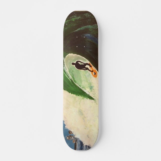 Surfer Bonzai Tuberide Hawaii Skateboard Deck Art (Front)