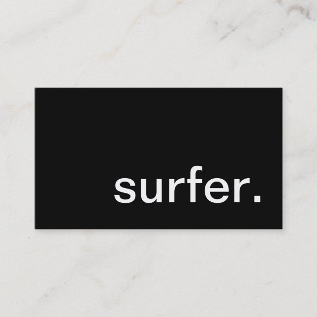 surfer. business card (Front)