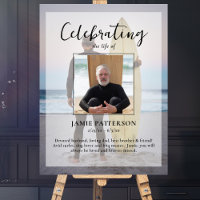 Surfer Celebration of Life Custom Photo Funeral