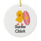 Surfer Chick Ornament