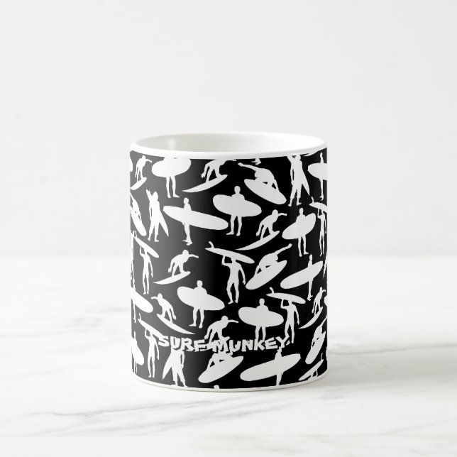 Surfer Collage inversed colours on coffee mug (Center)