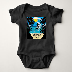 Surfer Dad/Happy Father's Day Baby Bodysuit