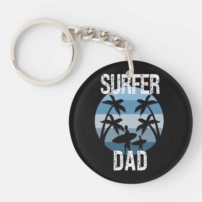 Surfer Dad Key Ring (Front)