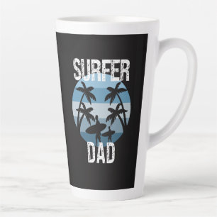 Surfer Dad  Latte Mug