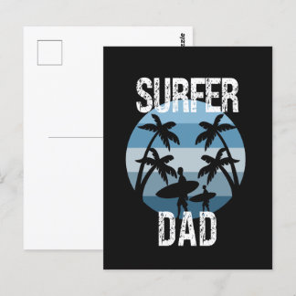 Surfer Dad Postcard