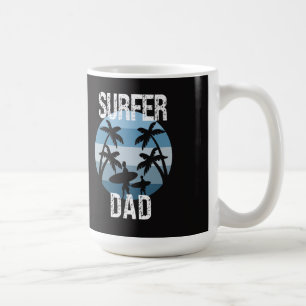 Surfer Dad Sticker Coffee Mug
