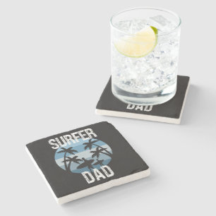 Surfer Dad Stone Coaster
