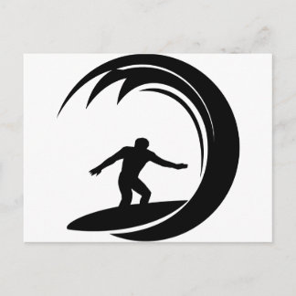Surfer Design Postcard