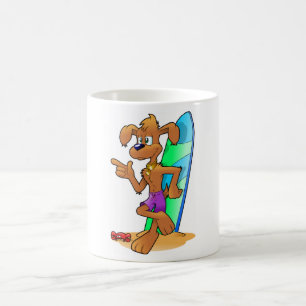 SURFER DOG COFFEE MUG