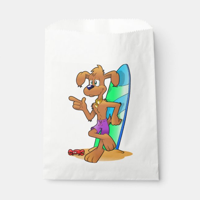 SURFER DOG FAVOUR BAGS (Front)