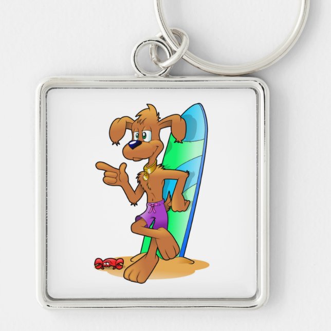 SURFER DOG KEY RING (Front)