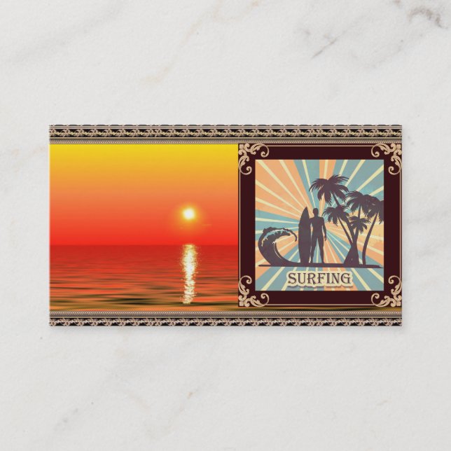 Surfer Dude Business Card (Front)