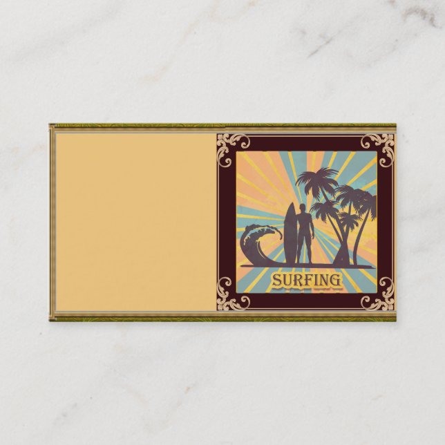 Surfer Dude Business Card (Front)