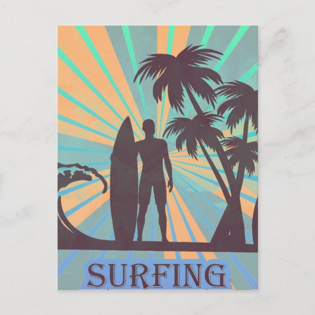 Surfer Dude Postcard (Front)