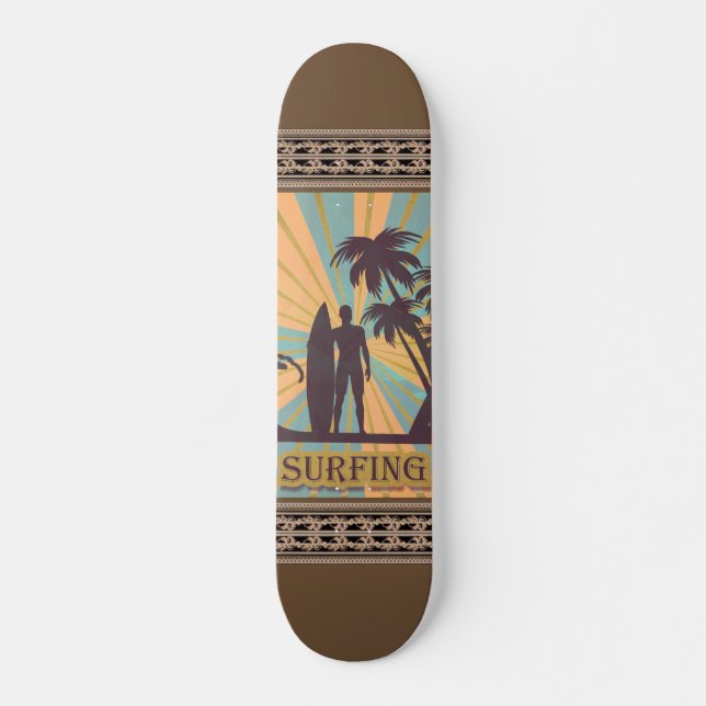 Surfer Dude Skateboard (Front)