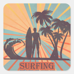 Surfer Dude Sticker
