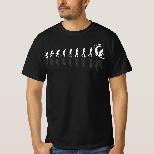 Surfer evolution - surfing T-Shirt (Front)