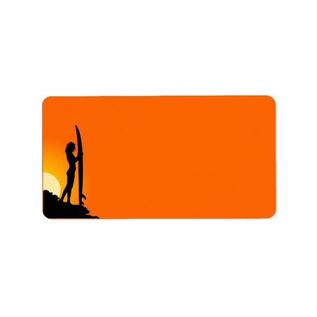 Surfer Girl Address Label (Front)