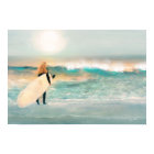 Surfer Girl Blue Waves