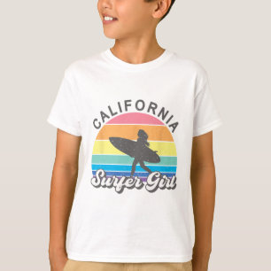 Surfer Girl California Surfing Surf Beach Women Cu T-Shirt