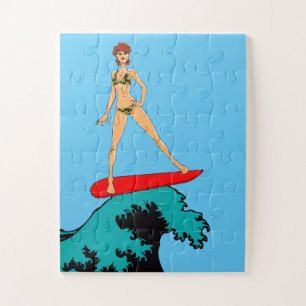SURFER GIRL JIGSAW PUZZLE